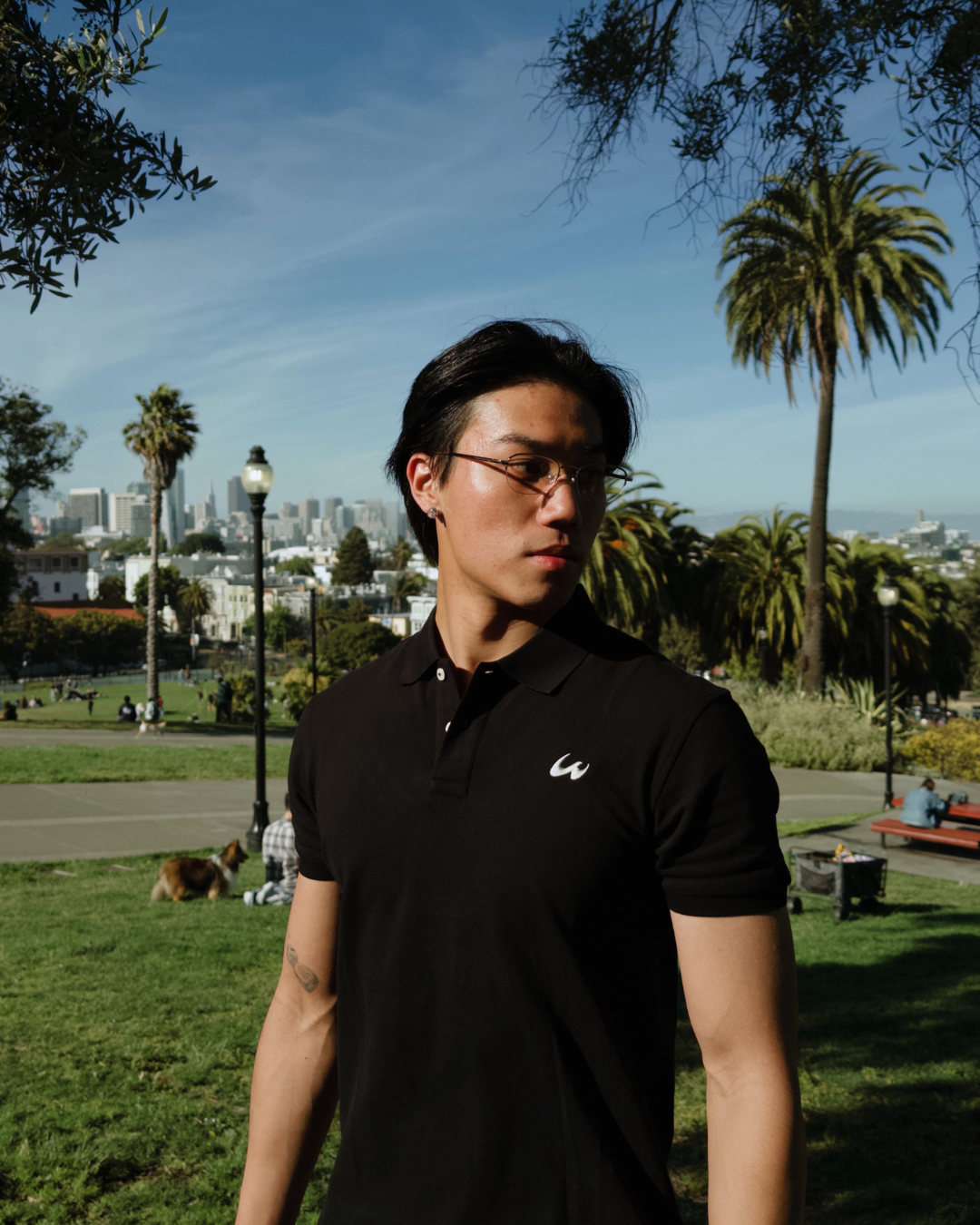 Swan Polo Shirts Black