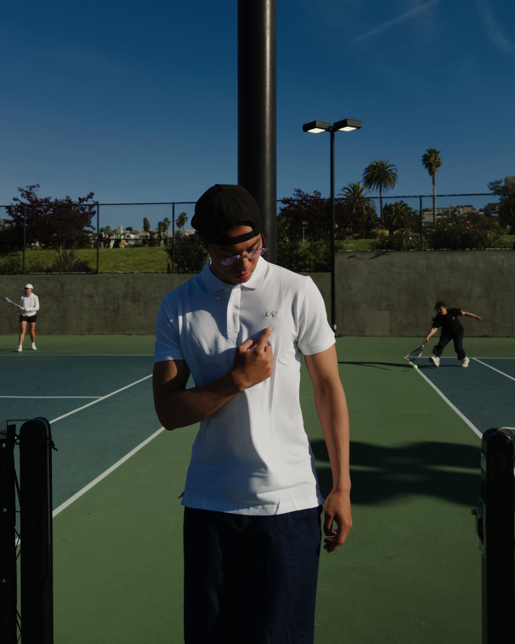 Swan Polo Shirts White