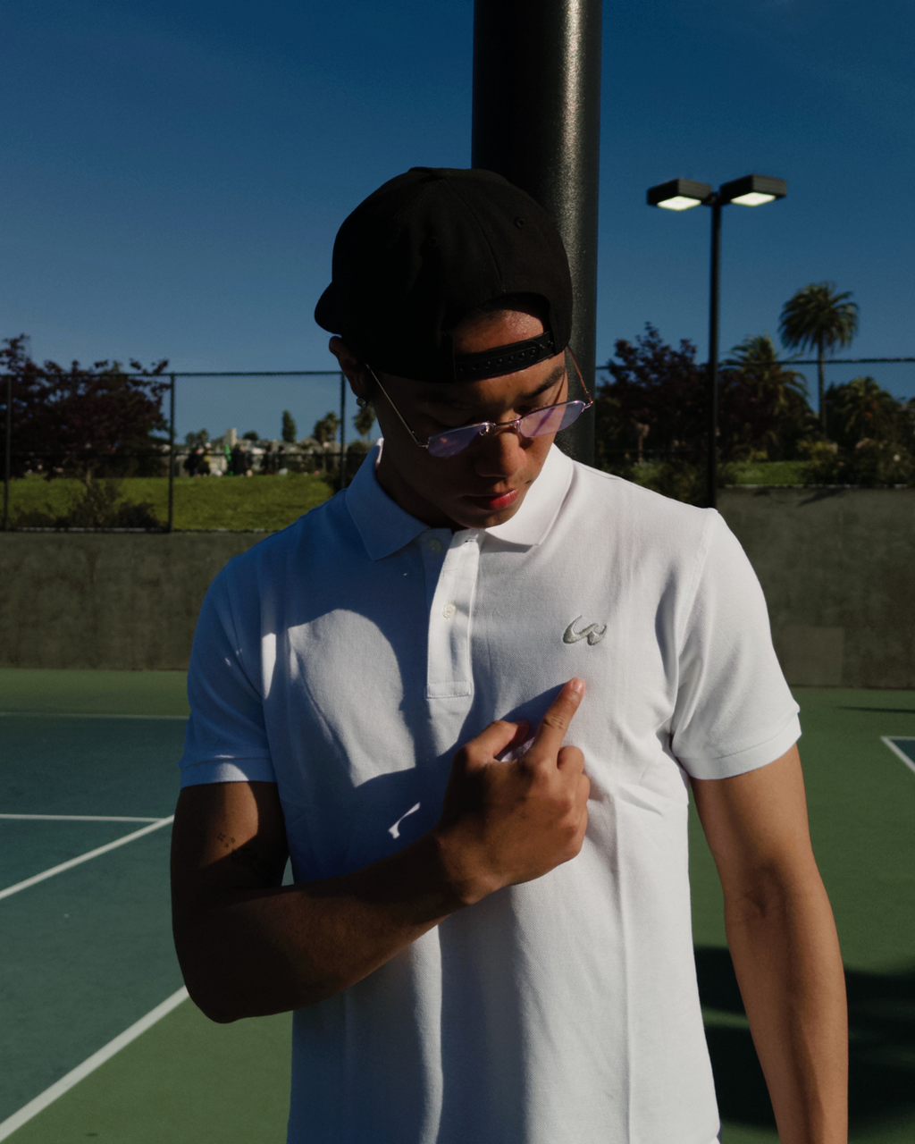Swan Polo Shirts White